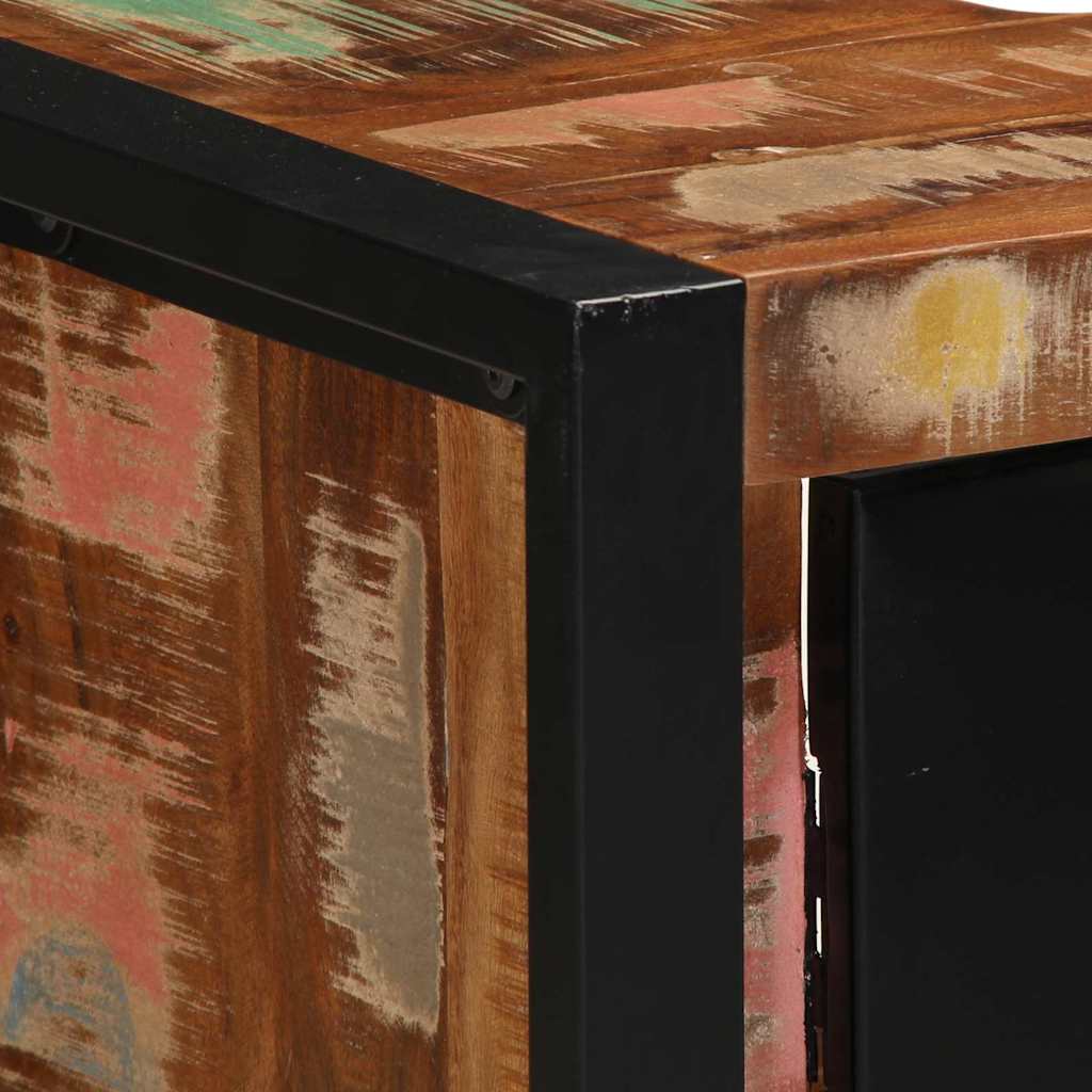 Bathroom Cabinet with Storage Brown Solid Reclaimed Wood