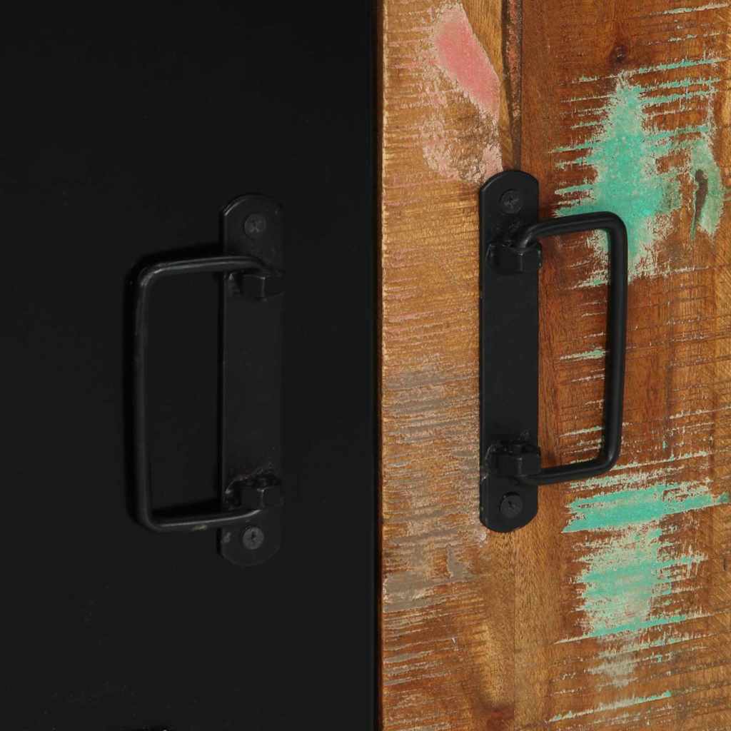 Bathroom Cabinet with Storage Brown Solid Reclaimed Wood