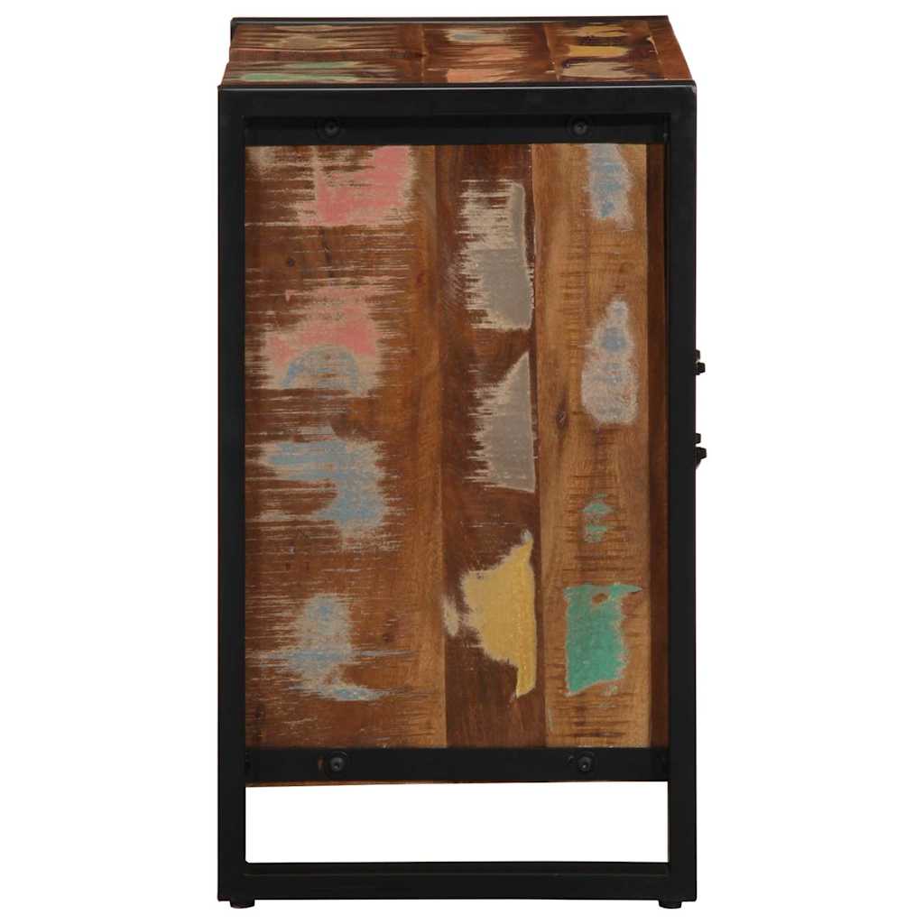 Bathroom Cabinet with Storage Brown Solid Reclaimed Wood