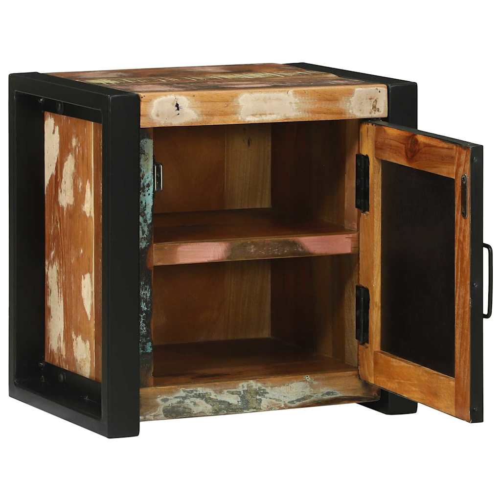 Bathroom Cabinet with Storage Brown Solid Reclaimed Wood