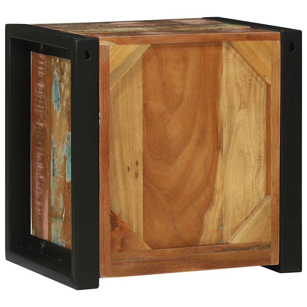 Bathroom Cabinet with Storage Brown Solid Reclaimed Wood