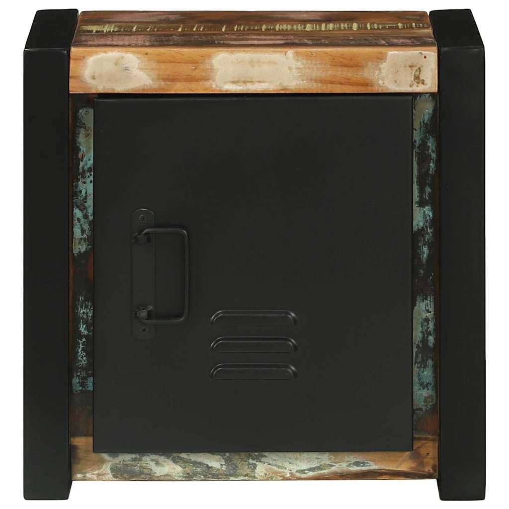 Bathroom Cabinet with Storage Brown Solid Reclaimed Wood
