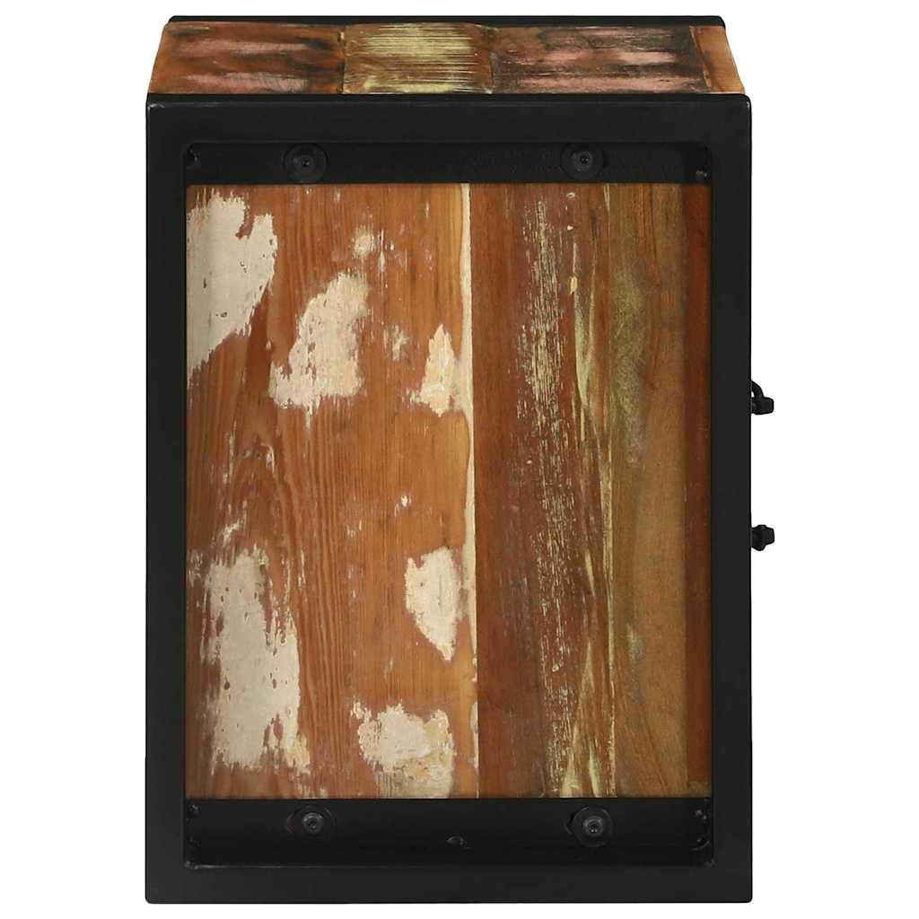 Bathroom Cabinet with Storage Brown Solid Reclaimed Wood