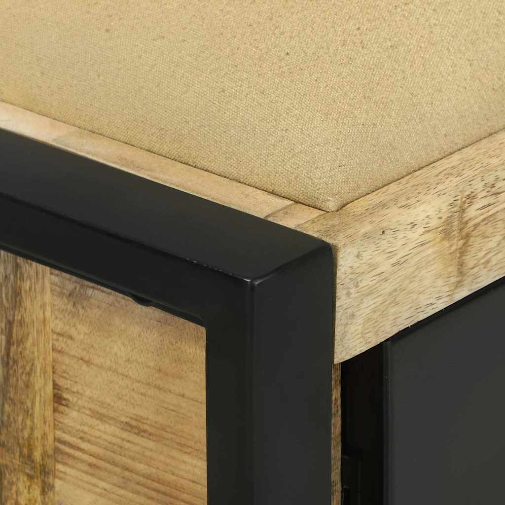 Storage Bench Brown 100 x 35 x 50 cm Solid Mango Wood