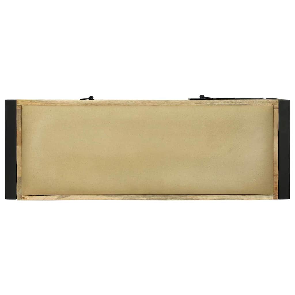 Storage Bench Brown 100 x 35 x 50 cm Solid Mango Wood