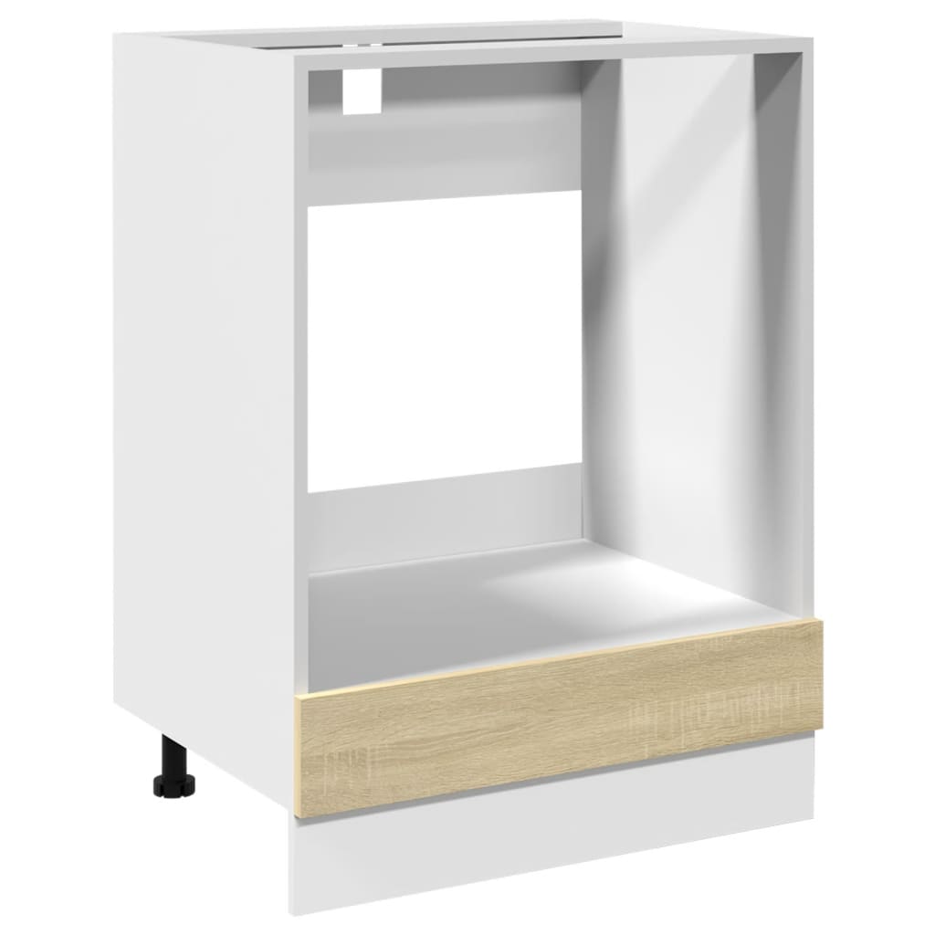 Kitchen cabinet set, 7-piece, "Lyon", oak
