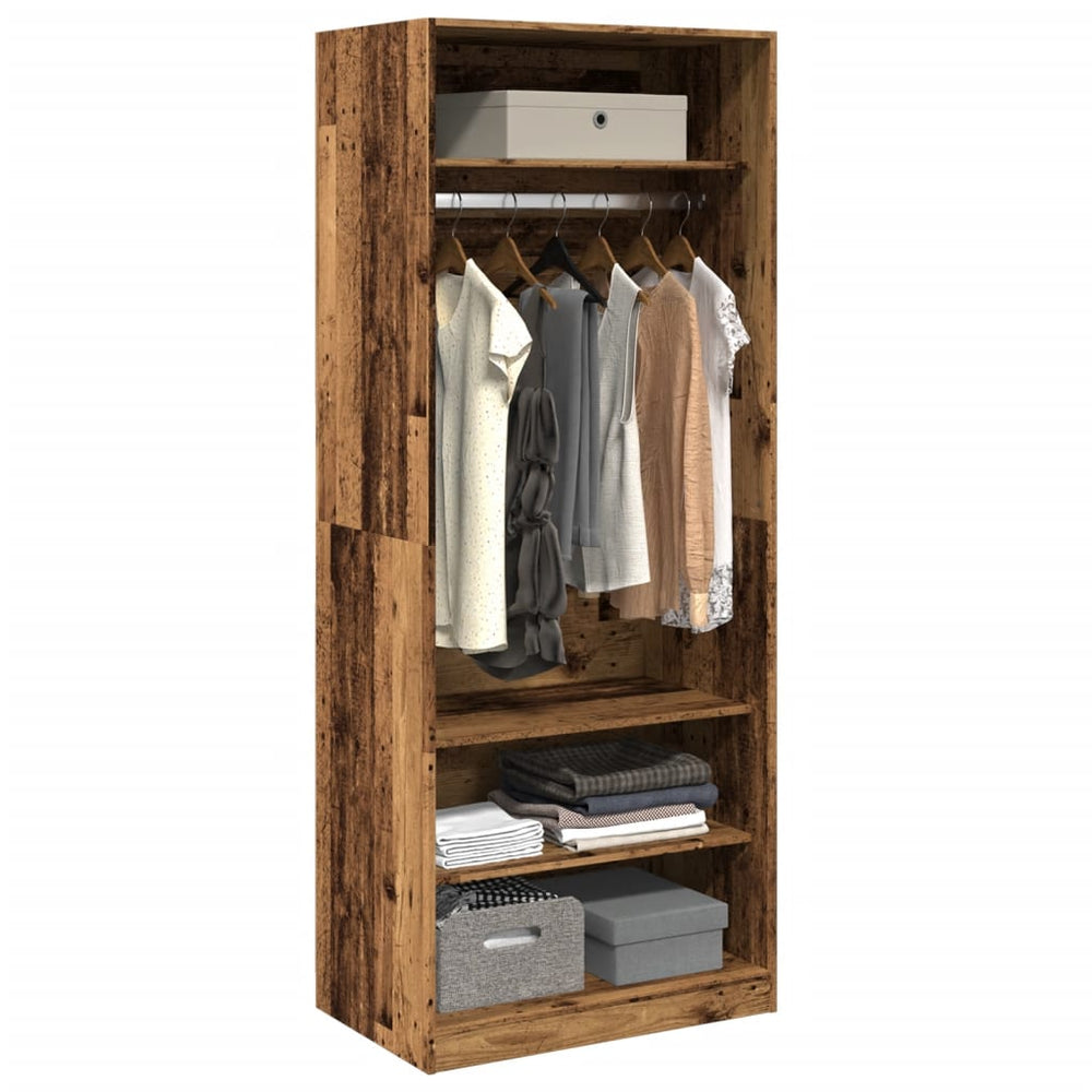 Wardrobe, wood, 80x50x200cm, treated wood