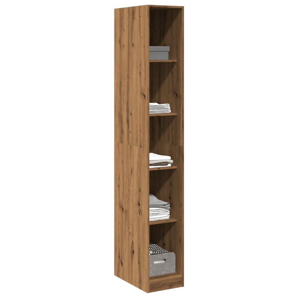 Wardrobe, artisan oak, 30x50x200cm, engineered wood