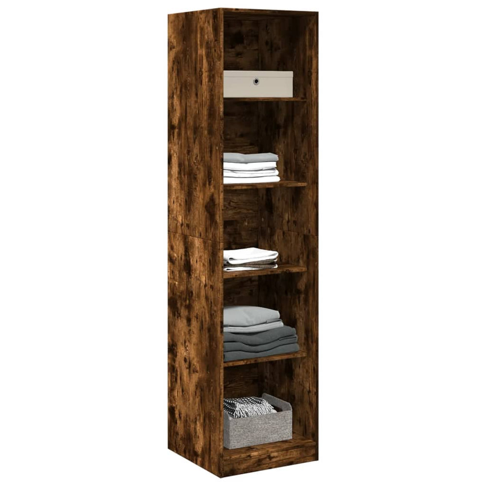 Wardrobe, antique wood, 50x50x200 cm, particleboard