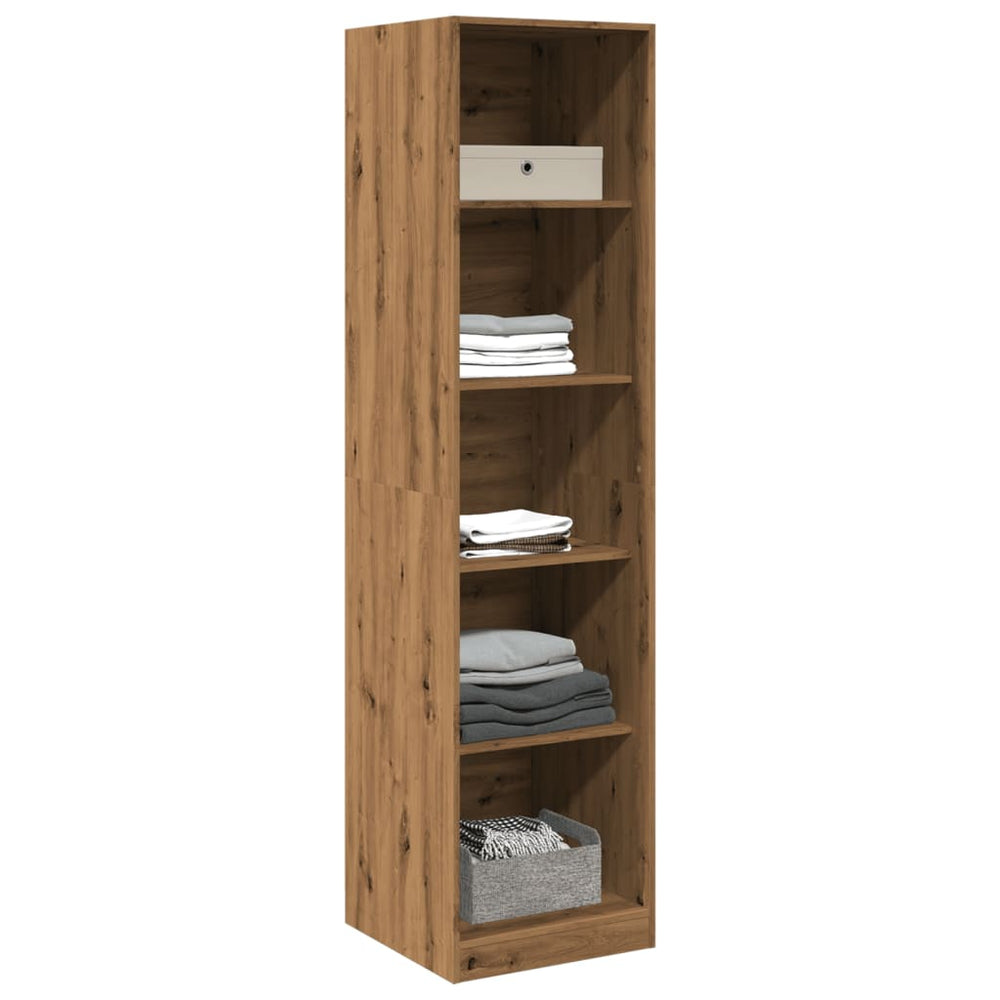 Wardrobe, artisan oak, 50x50x200cm, engineered wood