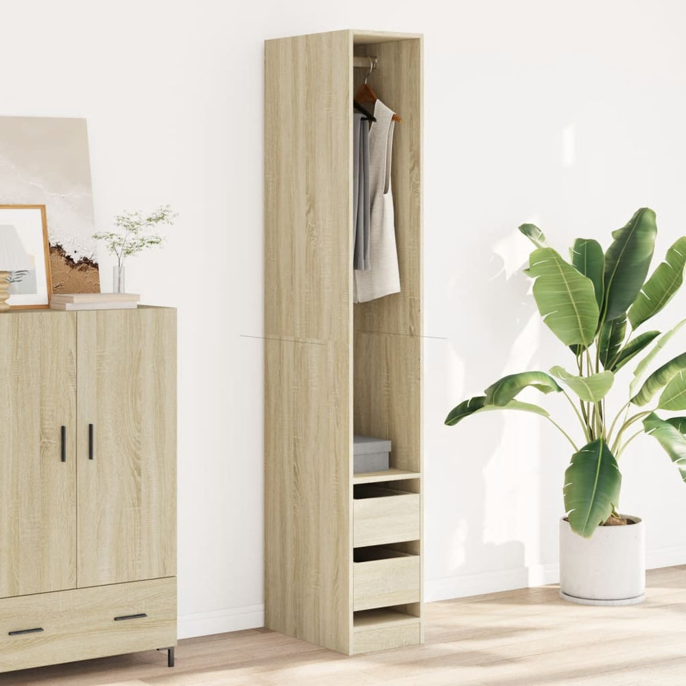 Wardrobe, Sonoma oak, 30x50x200cm, engineered wood