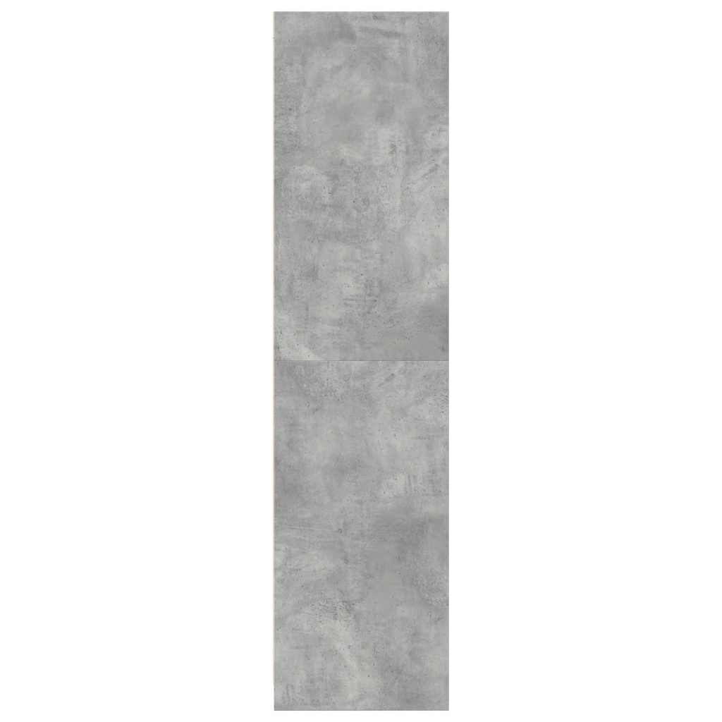 Drabužių spinta, betono pilkos spalvos, 80x50x200 cm, MDP