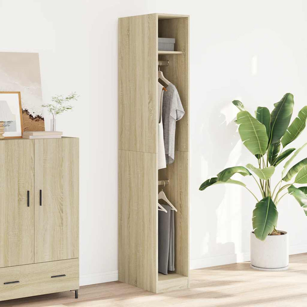 Wardrobe, Sonoma oak, 30x50x200cm, engineered wood