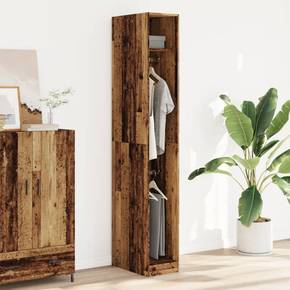 Wardrobe, wood, 30x50x200cm, treated wood