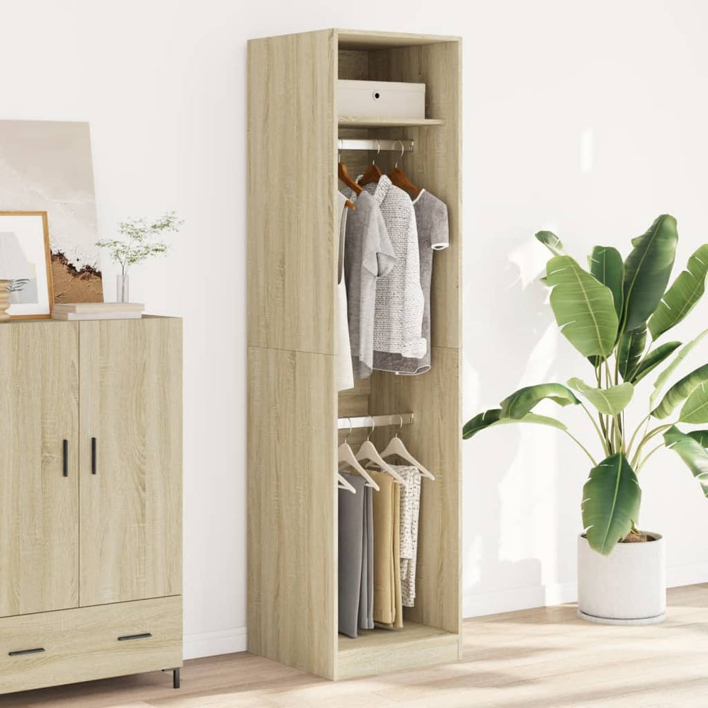 Wardrobe, Sonoma oak, 50x50x200cm, engineered wood