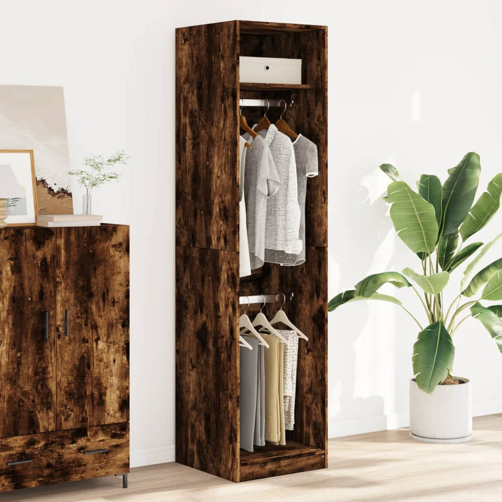 Wardrobe, oak, 50x50x200cm, treated wood