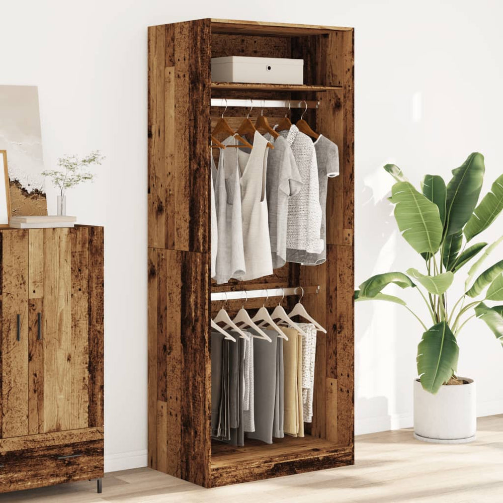 Wardrobe, wood, 80x50x200cm, treated wood