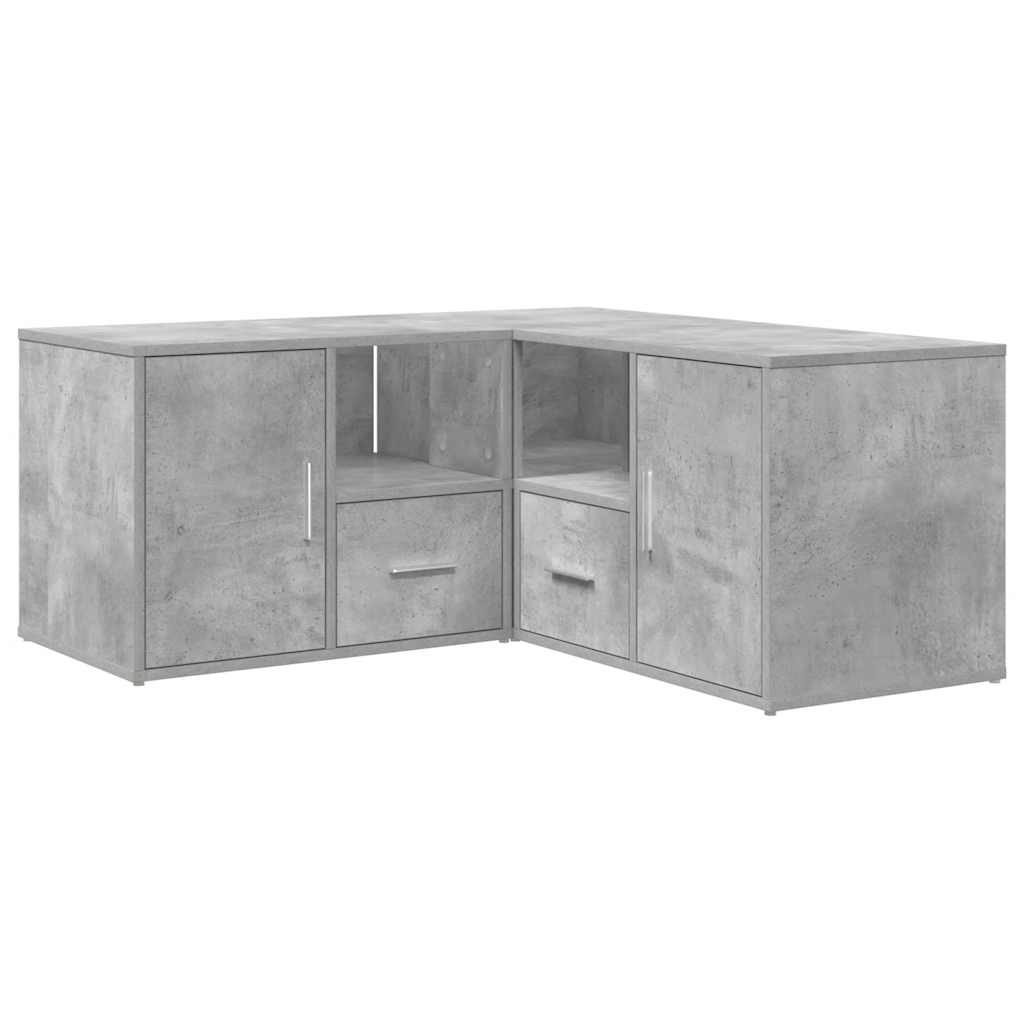 Kampinė spintelė, betono pilkos spalvos, 160x40x45cm, mediena