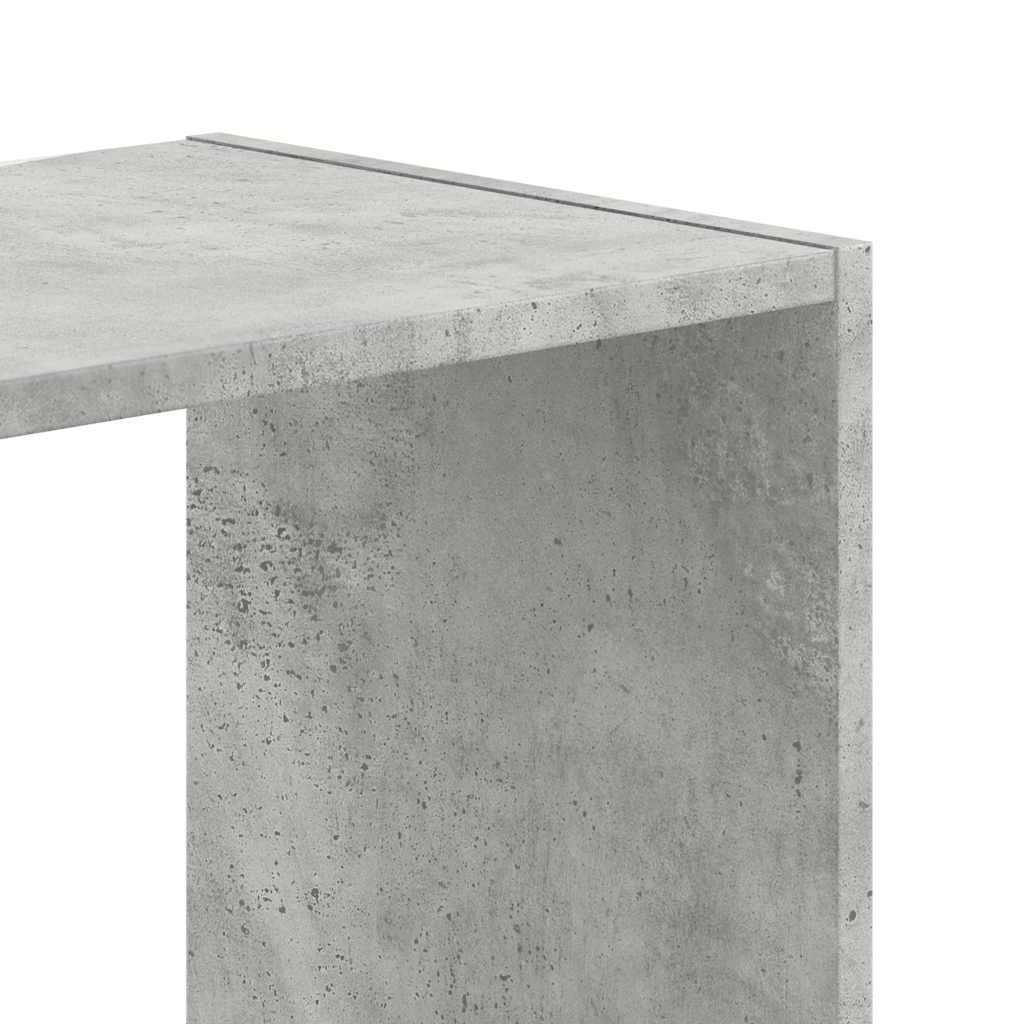 Knygų spinta, betono pilka, 102x32x108cm, apdirbta mediena