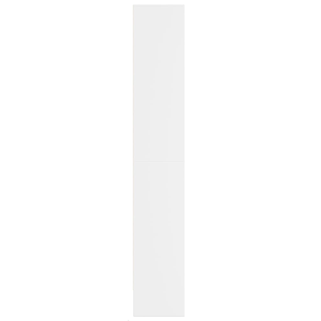 Kumode ar LED apgaismojumu, balta, 69x32,5x200 cm, apstrādāta koksne
