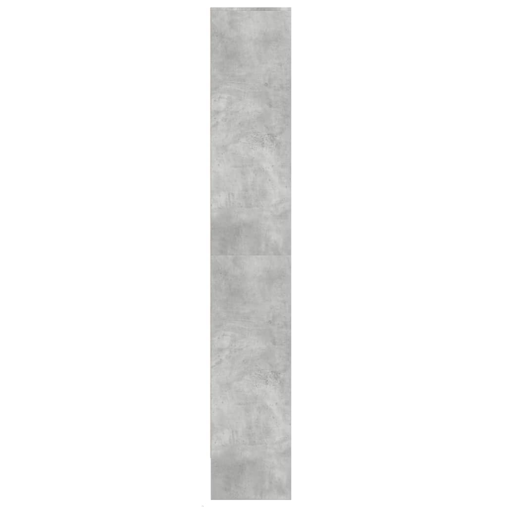 Komoda su LED, betono pilkos, 69x32,5x200cm, apdirbta mediena