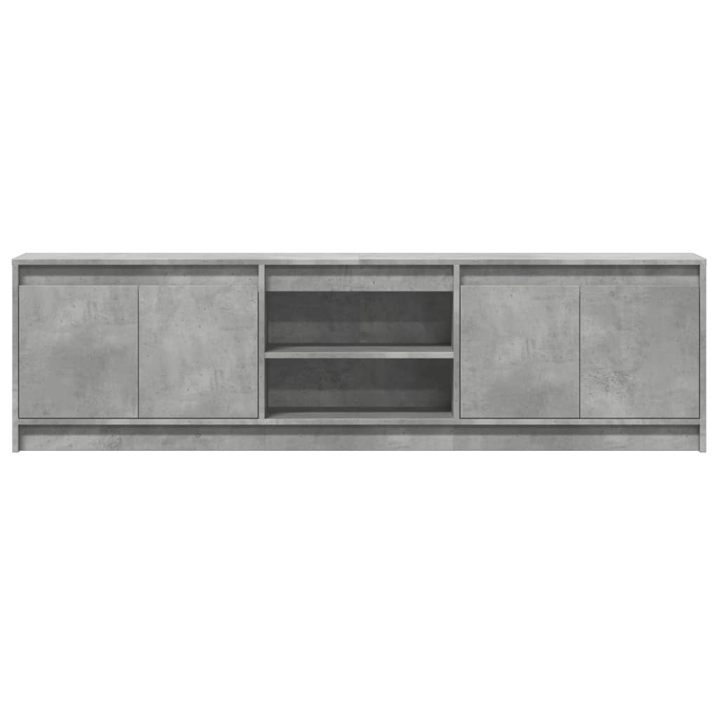 TV cabinet with LED, grey, 180x34x50cm, wood