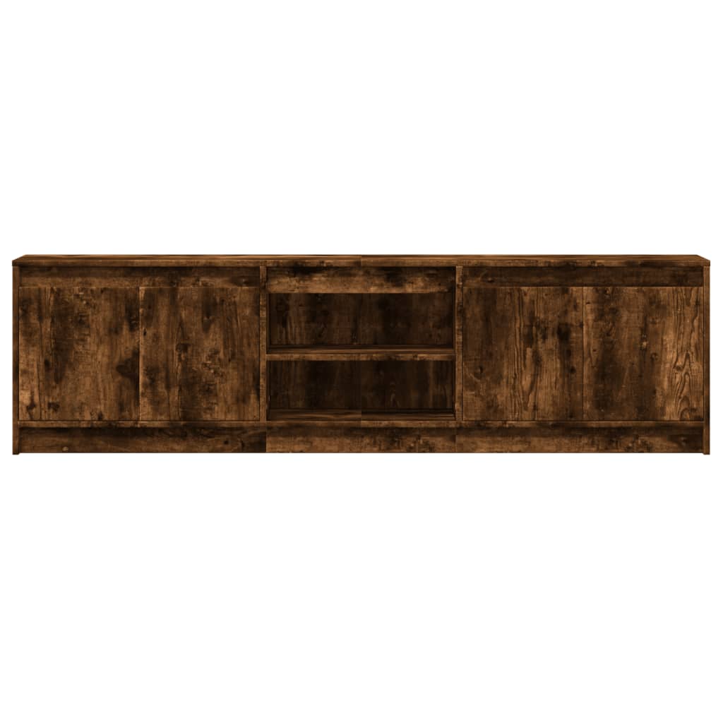 Televizoriaus spintelė su LED, ąžuolo, 180x34x50cm, mediena