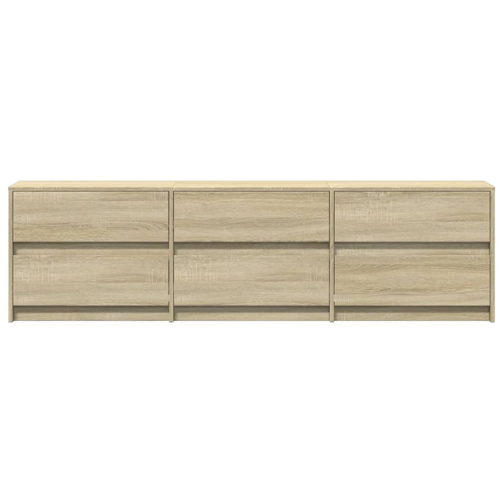 TV cabinet with LED, oak, 180x34x50cm, wood