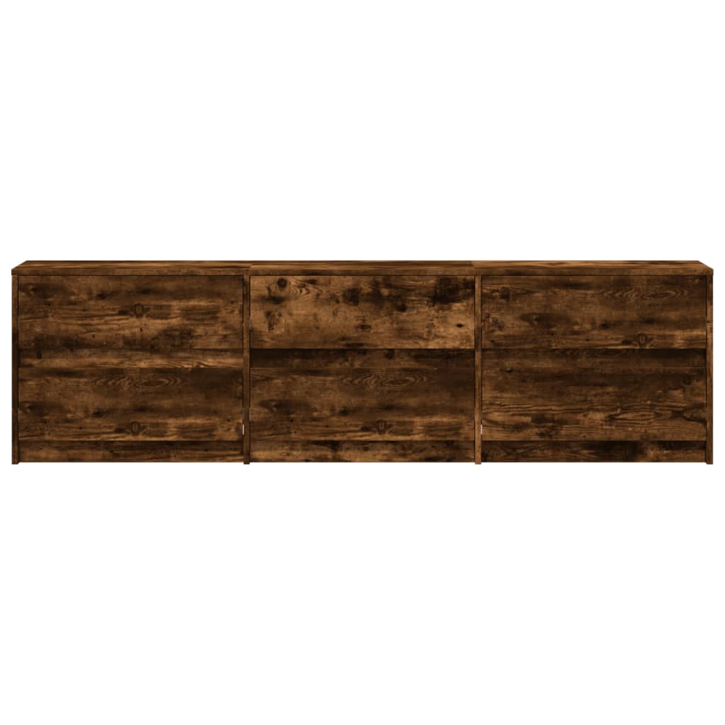 Televizoriaus spintelė su LED, ąžuolo, 180x34x50cm, mediena