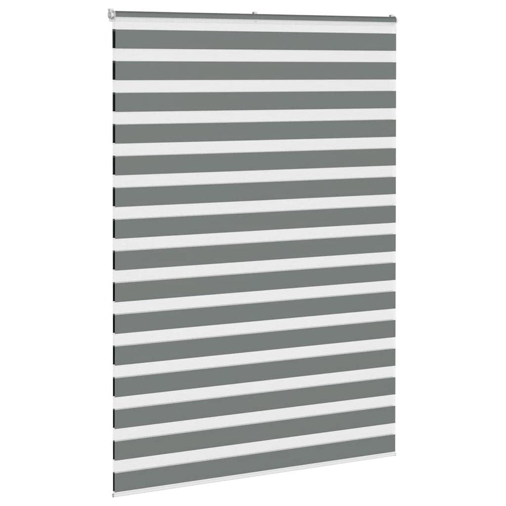 Zebrinės žaliuzės, tamsiai pilkos, 155x230 cm, audinys, plotis 150,9 cm, poliesteris