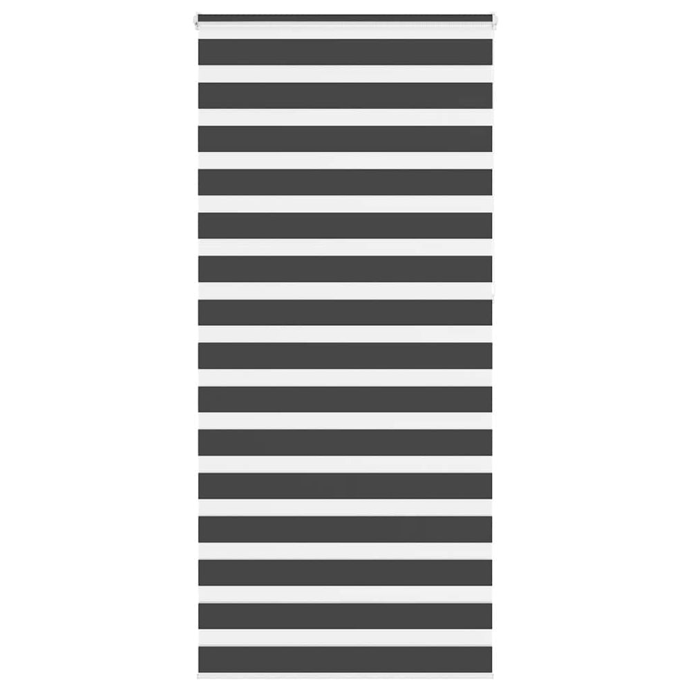 Zebrinė žaliuzė, juodos spalvos, 115x230 cm, audinys, plotis 110,9 cm, poliesteris