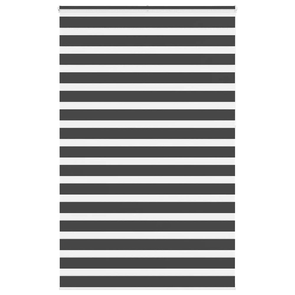 Zebrinė žaliuzė, juodos spalvos, 145x230 cm, audinys, plotis 140,9 cm, poliesteris