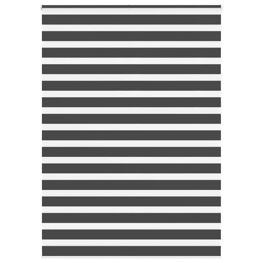 Zebra žaliuzė, juodos spalvos, 155x230 cm, audinys, plotis 150,9 cm, poliesteris