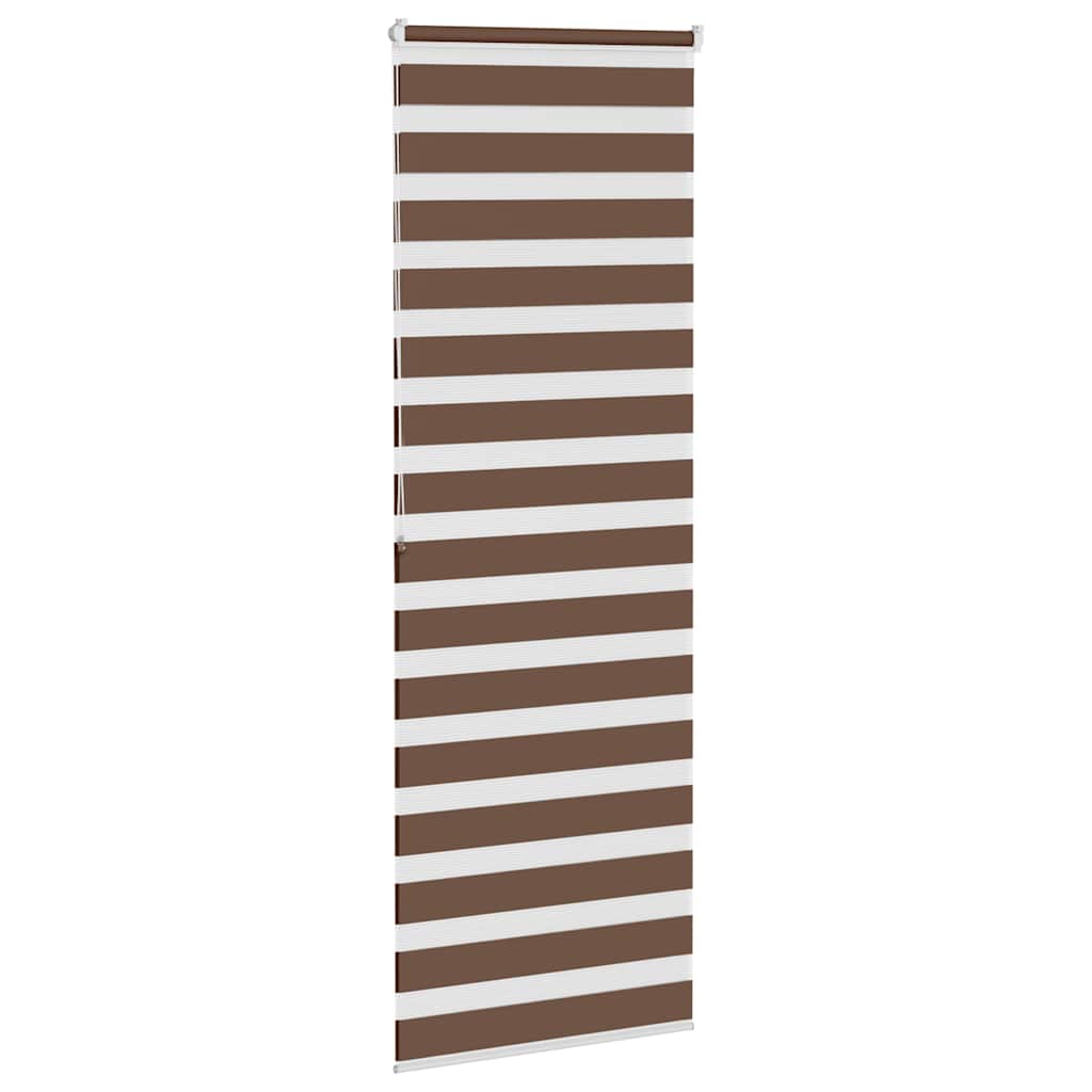 Zebro žaliuzė, ruda, 70x200 cm, audinys, plotis 65,9 cm, poliesteris