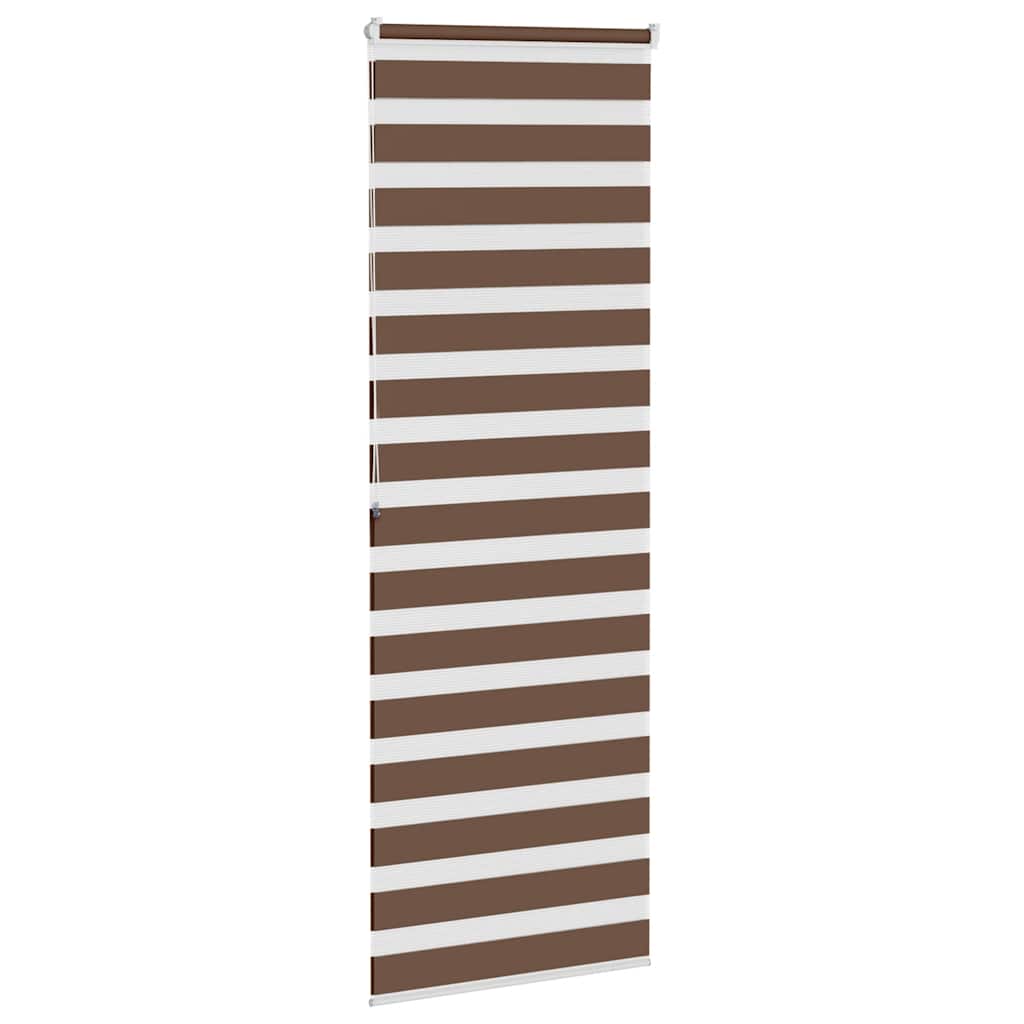 Zebro žaliuzė, ruda, 85x200 cm, audinys, plotis 80,9 cm, poliesteris