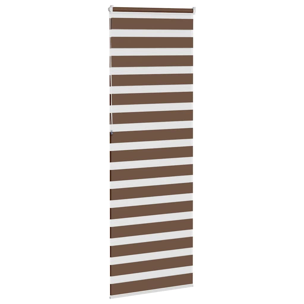 Zebrinės žaliuzės, rudos, 70x230 cm, audinys, plotis 65,9 cm, poliesteris