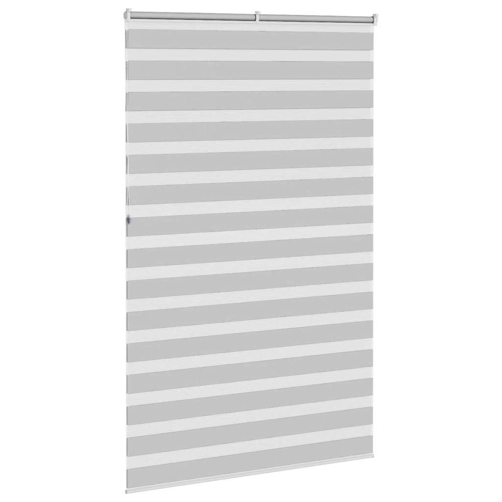 Zebrinės žaliuzės, šviesiai pilkos, 145x230 cm, audinys, plotis 140,9 cm, poliesteris