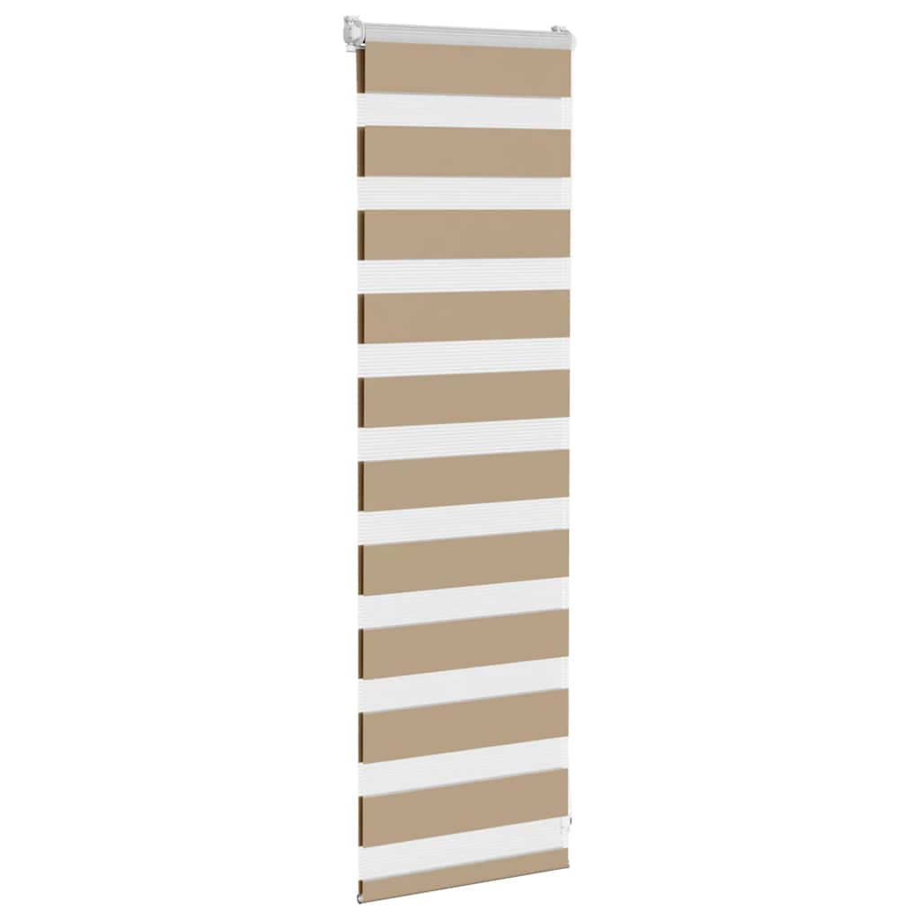 Zebro žaliuzė, smėlio rudos spalvos, 50x100 cm, audinys, plotis 45,9 cm, poliesteris