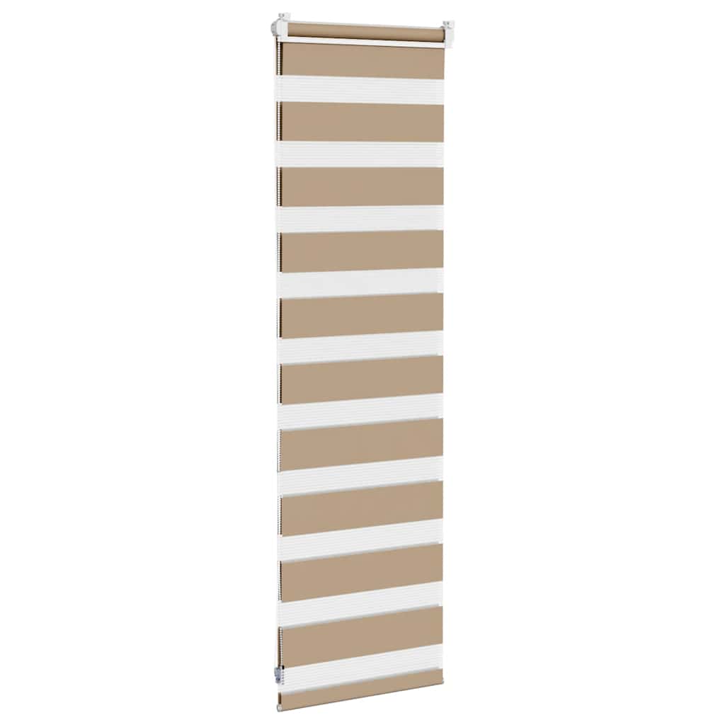 Zebro žaliuzė, smėlio rudos spalvos, 50x100 cm, audinys, plotis 45,9 cm, poliesteris