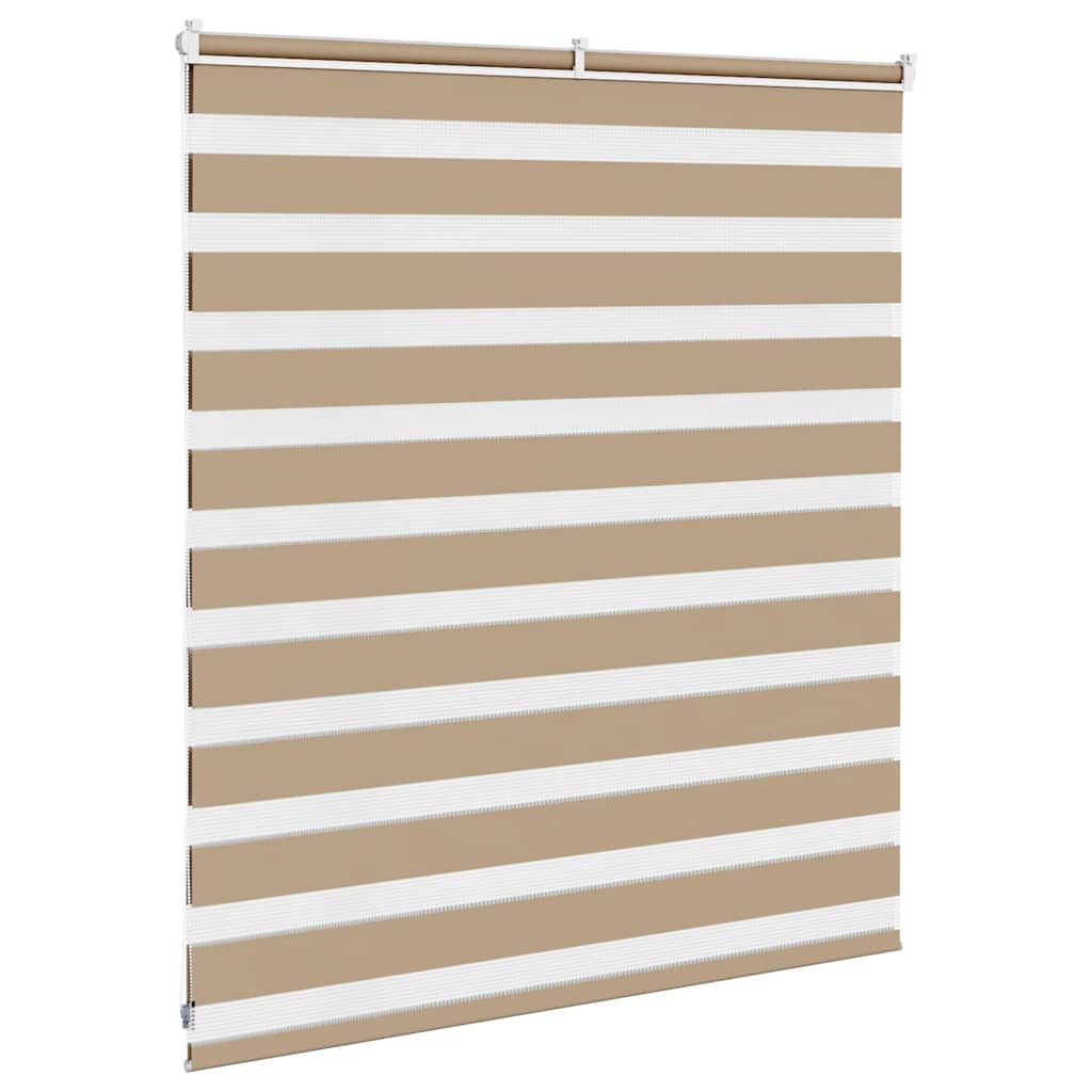 Zebro žaliuzė, smėlio rudos spalvos, 135x100 cm, audinys, plotis 130,9 cm, poliesteris