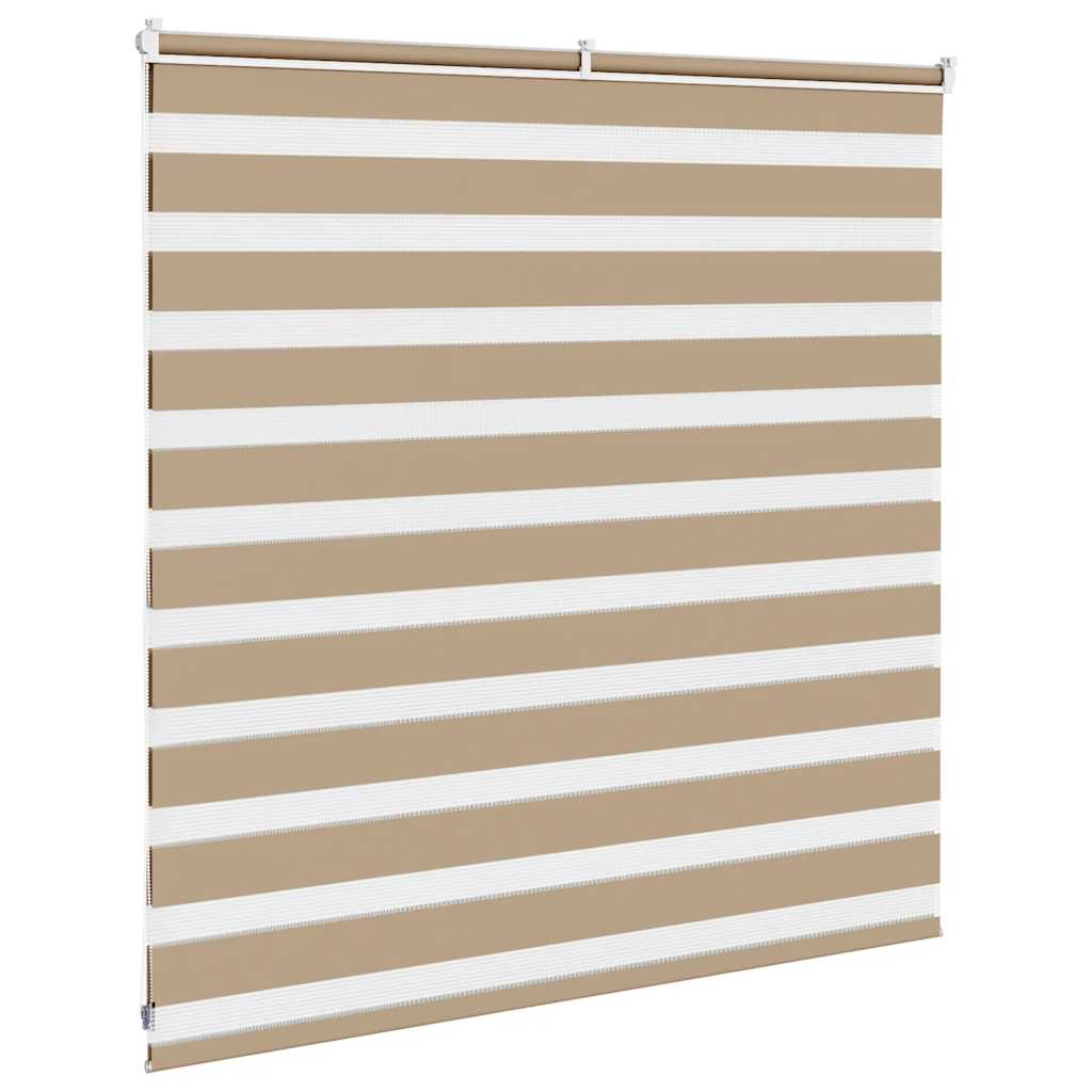 Zebro žaliuzė, smėlio rudos spalvos, 150x100 cm, audinys, plotis 145,9 cm, poliesteris