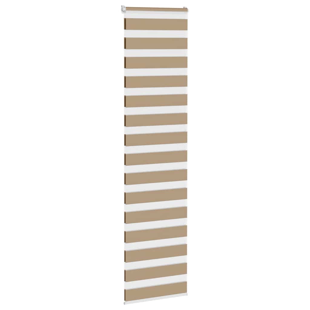 Zebro žaliuzė, smėlio rudos spalvos, 60x200 cm, audinys, plotis 55,9 cm, poliesteris