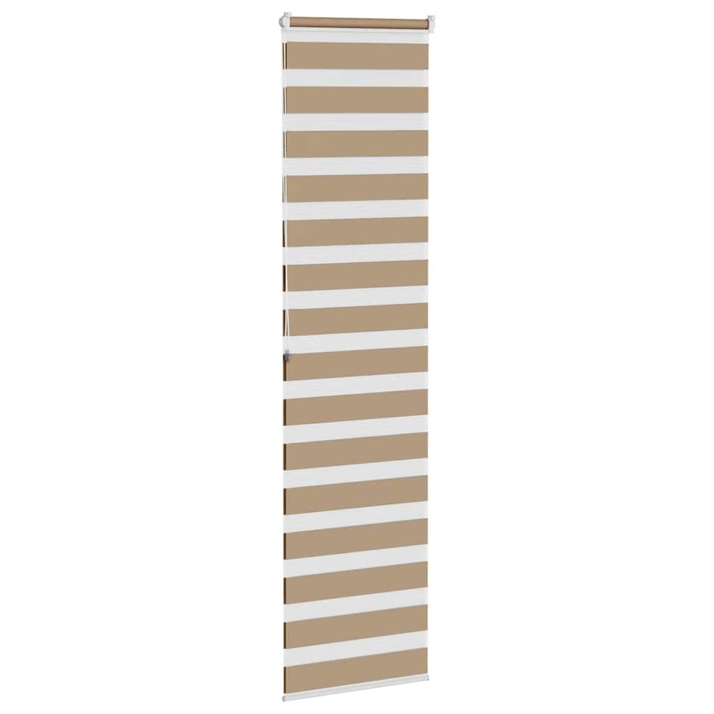 Zebro žaliuzė, smėlio rudos spalvos, 60x200 cm, audinys, plotis 55,9 cm, poliesteris