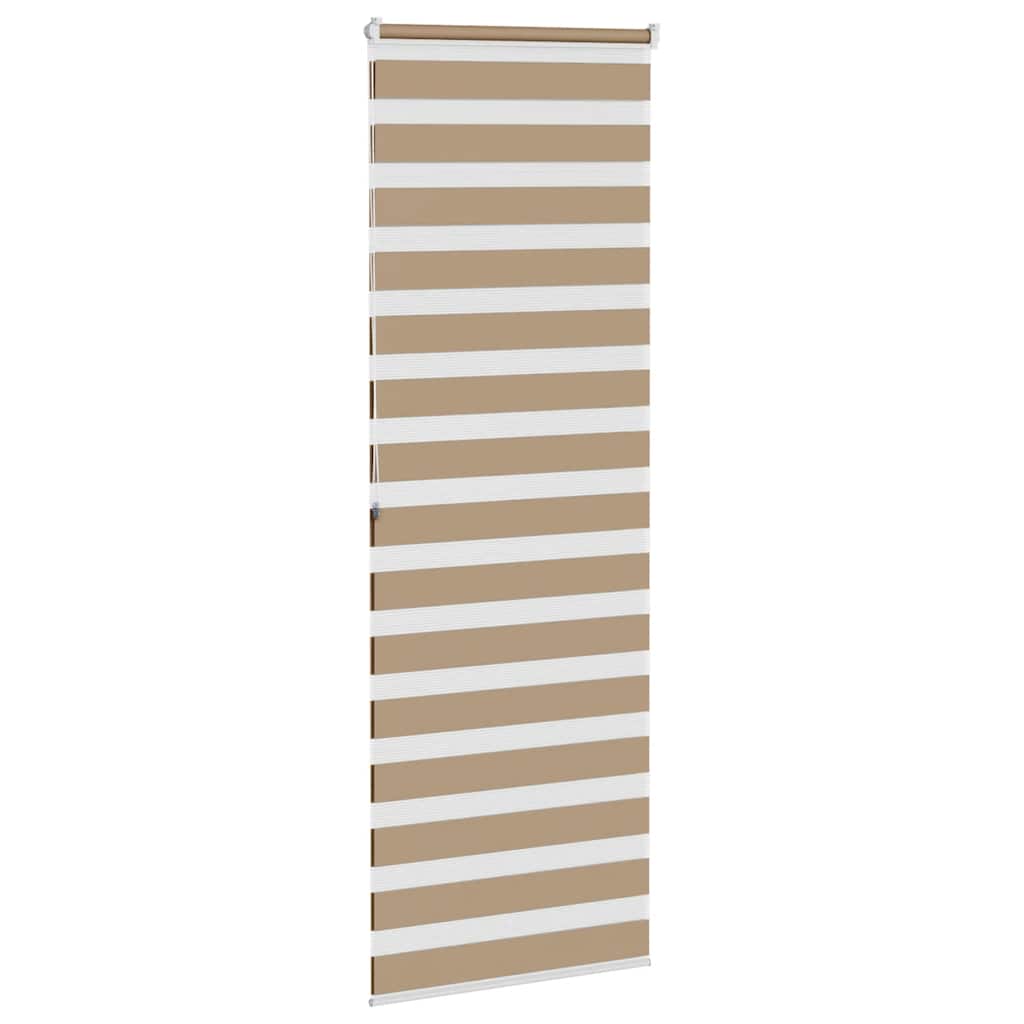 Zebro žaliuzė, smėlio rudos spalvos, 70x200 cm, audinys, plotis 65,9 cm, poliesteris