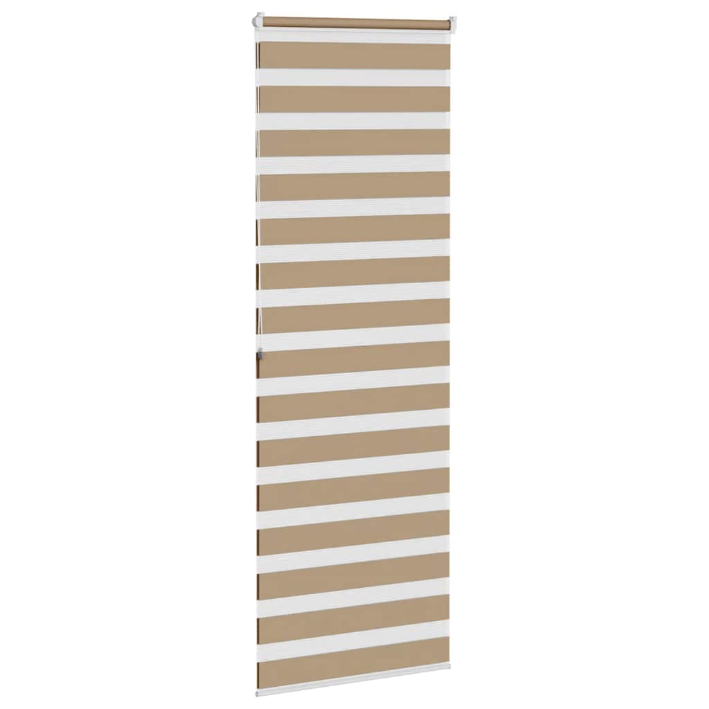 Zebro žaliuzė, smėlio rudos spalvos, 75x200 cm, audinys, plotis 70,9 cm, poliesteris