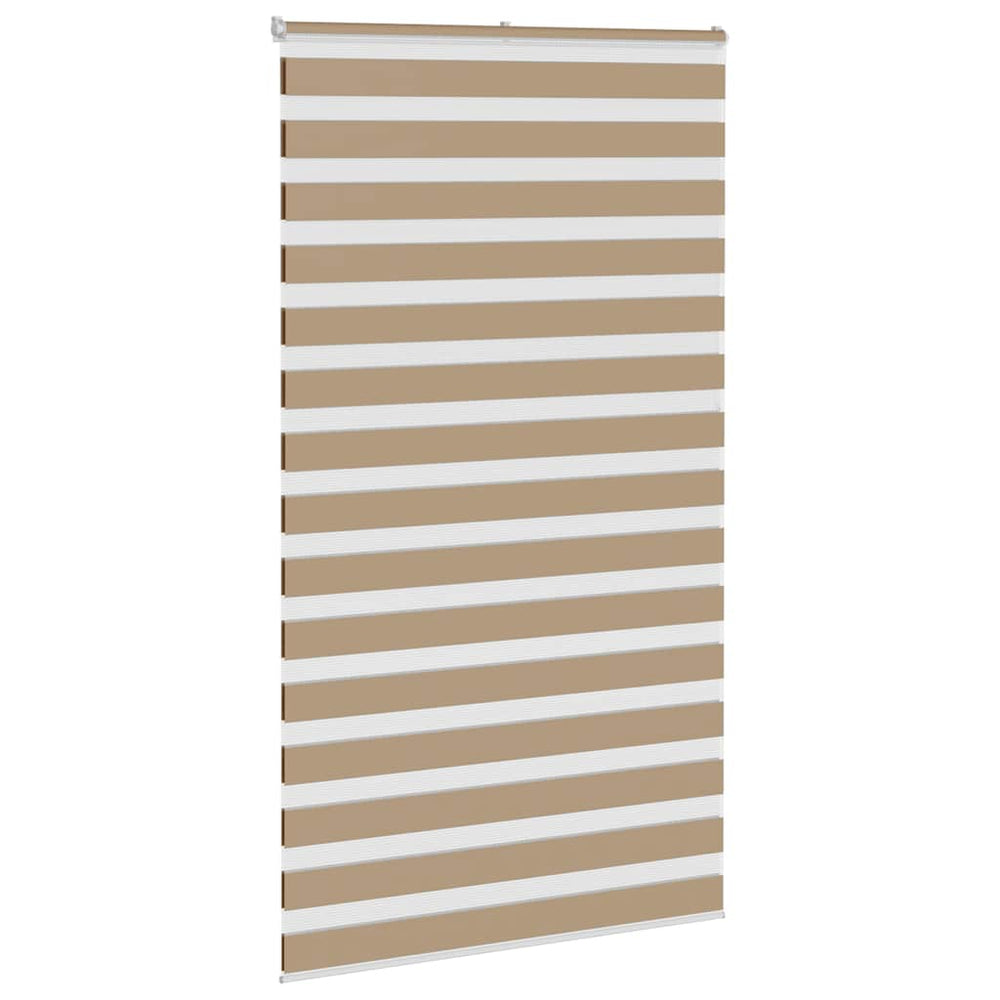 Zebro žaliuzė, smėlio rudos spalvos, 125x200 cm, audinys, plotis 120,9 cm, poliesteris
