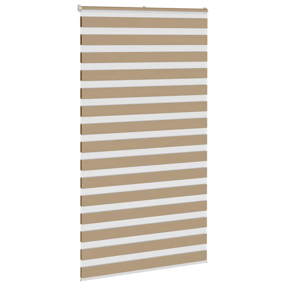 Zebro žaliuzė, smėlio rudos spalvos, 135x200 cm, audinys, plotis 130,9 cm, poliesteris