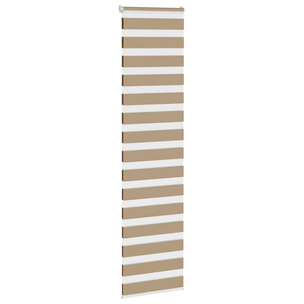 Zebro žaliuzė, smėlio rudos spalvos, 60x230 cm, audinys, plotis 55,9 cm, poliesteris