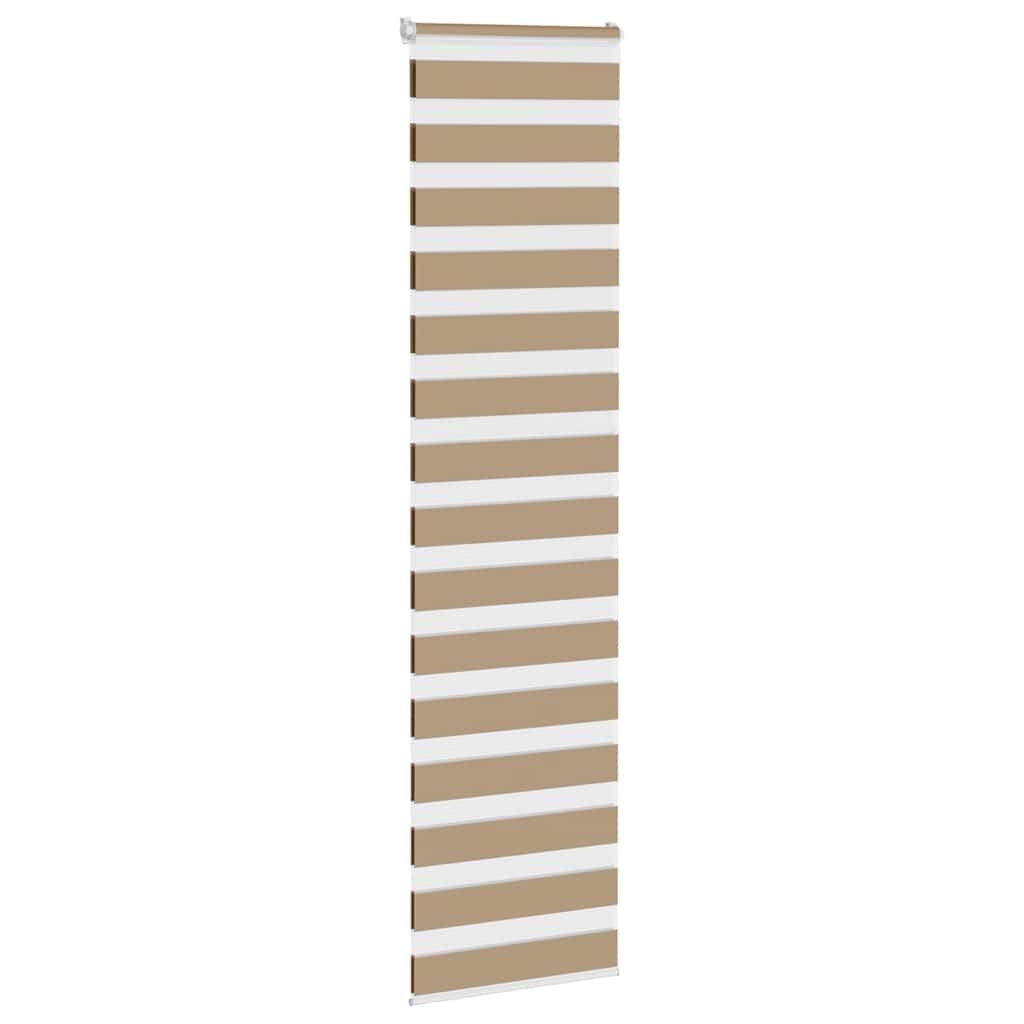 Zebro žaliuzė, smėlio rudos spalvos, 65x230 cm, audinys, plotis 60,9 cm, poliesteris
