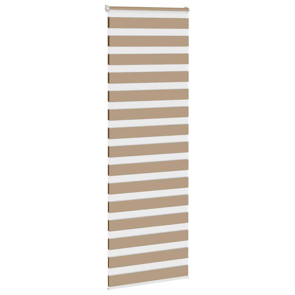 Zebro žaliuzė, smėlio rudos spalvos, 75x230 cm, audinys, plotis 70,9 cm, poliesteris
